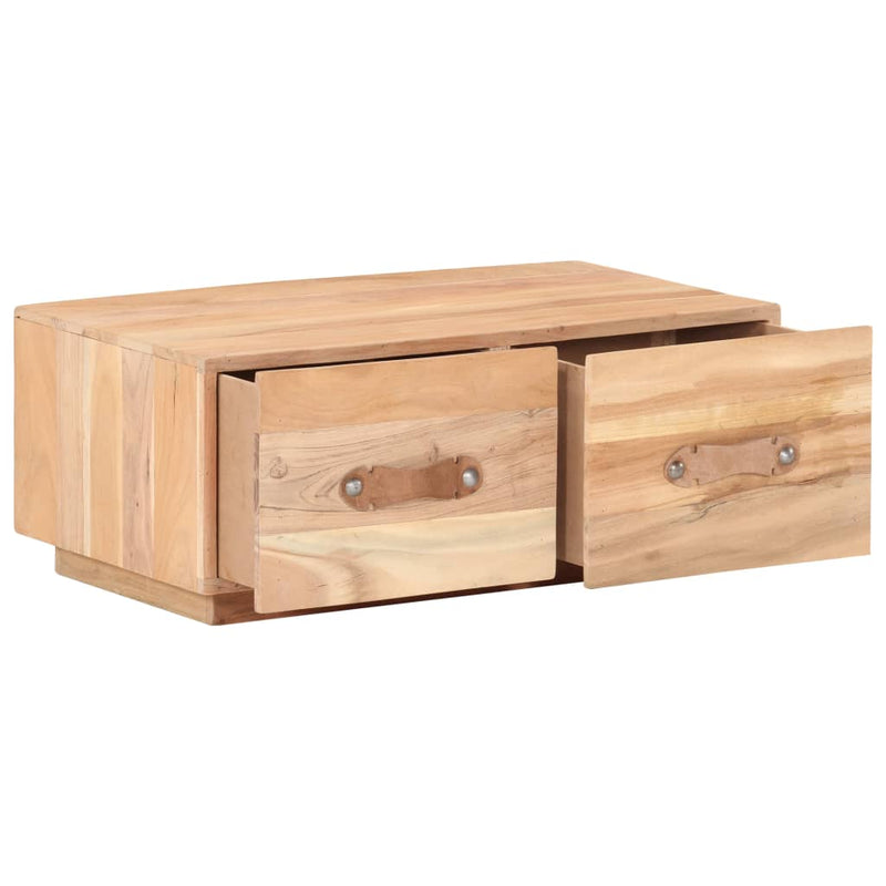 vidaXL tömör újrahasznosított fa dohányzóasztal 90 x 50 x 35 cm