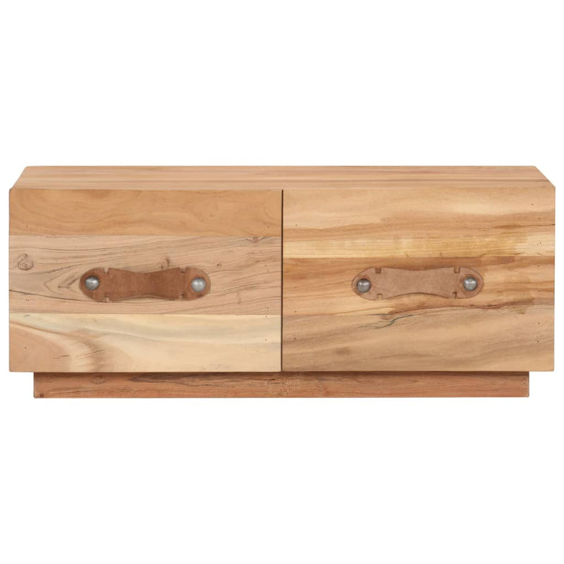 vidaXL tömör újrahasznosított fa dohányzóasztal 90 x 50 x 35 cm