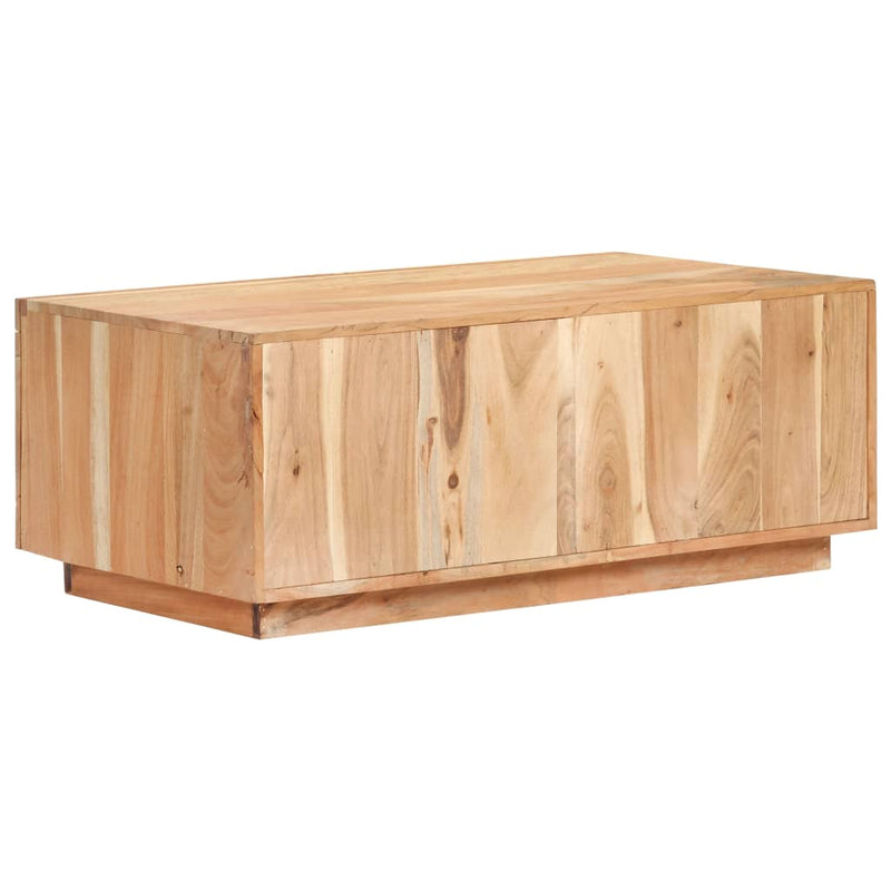 vidaXL tömör újrahasznosított fa dohányzóasztal 90 x 50 x 35 cm