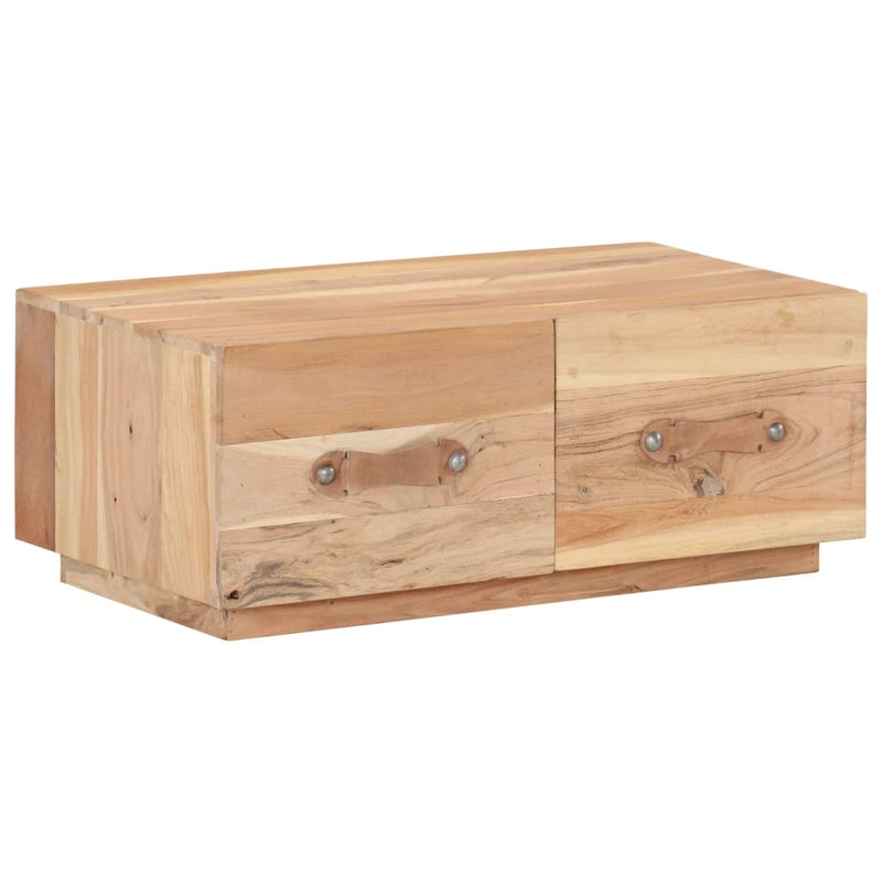 vidaXL tömör újrahasznosított fa dohányzóasztal 90 x 50 x 35 cm