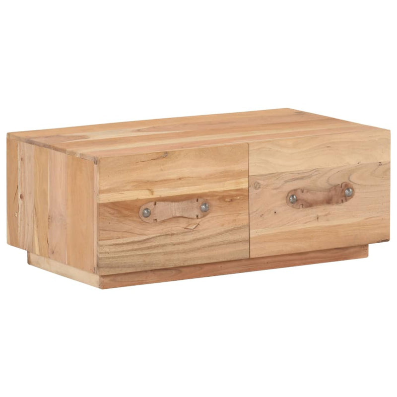 vidaXL tömör újrahasznosított fa dohányzóasztal 90 x 50 x 35 cm