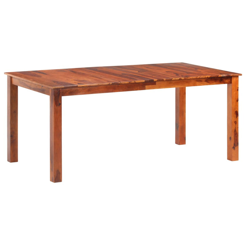 vidaXL tömör rózsafa étkezőasztal 180 x 90 x 76 cm