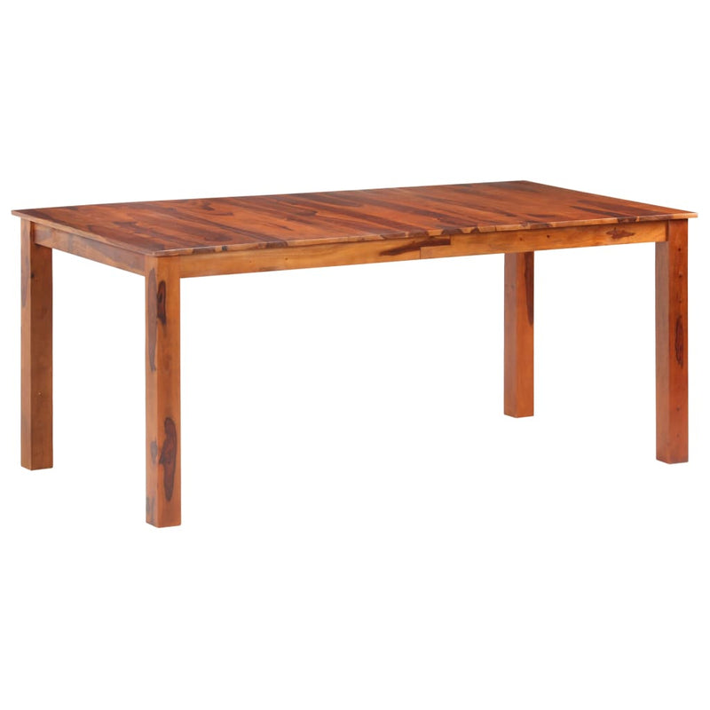 vidaXL tömör rózsafa étkezőasztal 180 x 90 x 76 cm