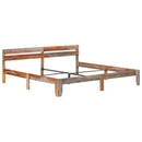 vidaXL tömör fa ágykeret matrac nélkül 200 x 200 cm
