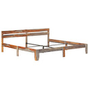 vidaXL tömör fa ágykeret matrac nélkül 200 x 200 cm