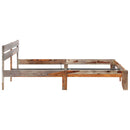 vidaXL tömör fa ágykeret matrac nélkül 200 x 200 cm