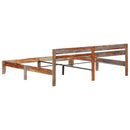 vidaXL tömör fa ágykeret matrac nélkül 200 x 200 cm