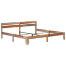 vidaXL tömör fa ágykeret matrac nélkül 200 x 200 cm