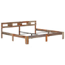 vidaXL tömör fa ágykeret matrac nélkül 200 x 200 cm