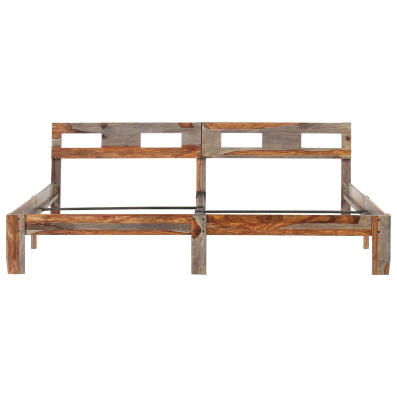 vidaXL tömör fa ágykeret matrac nélkül 200 x 200 cm