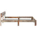 vidaXL tömör fa ágykeret matrac nélkül 200 x 200 cm