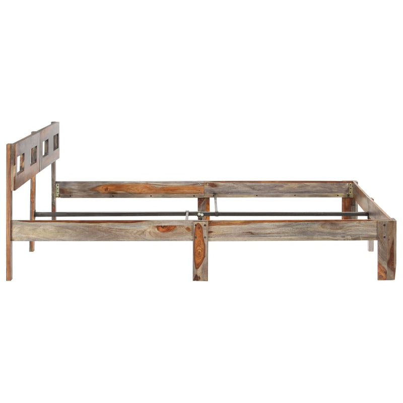 vidaXL tömör fa ágykeret matrac nélkül 200 x 200 cm