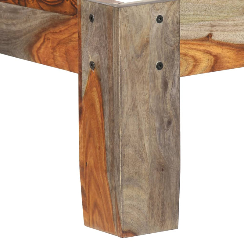vidaXL tömör fa ágykeret matrac nélkül 200 x 200 cm