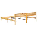 vidaXL tömör újrahasznosított fa ágykeret 200 x 200 cm