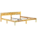 vidaXL tömör újrahasznosított fa ágykeret 200 x 200 cm