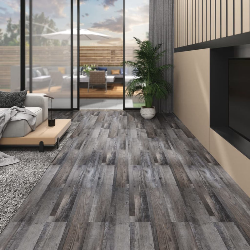 vidaXL ipari faszínű nem öntapadó PVC padlóburkoló lapok 2 mm 5,26 m²