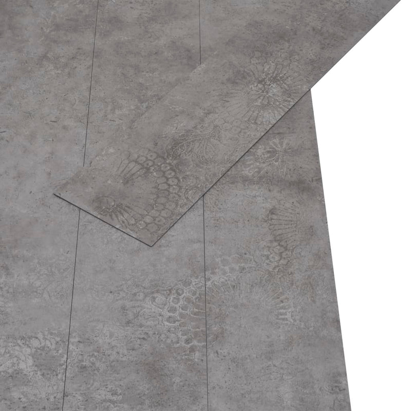 vidaXL betonszürke 2 mm-es öntapadó PVC padlóburkolat 5,02 m²