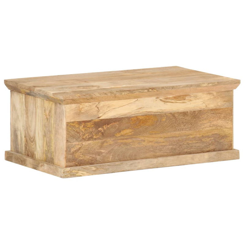 vidaXL tömör mangófa dohányzóasztal ajtóval 90 x 50 x 35 cm