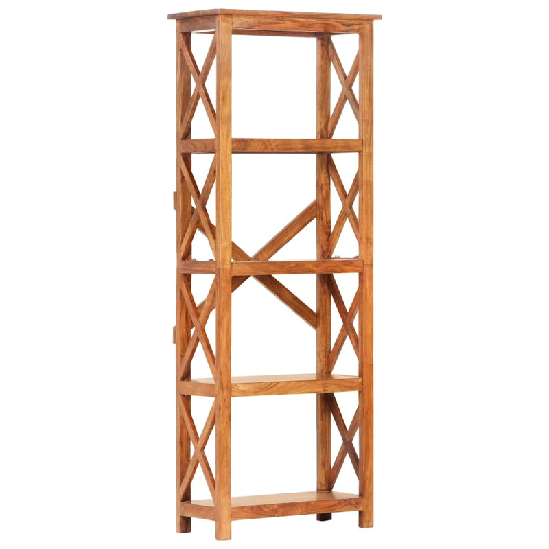 vidaXL tömör akácfa könyvszekrény mézszínű felülettel 60 x 30 x 160 cm