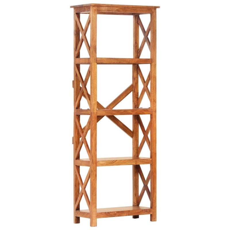 vidaXL tömör akácfa könyvszekrény mézszínű felülettel 60 x 30 x 160 cm