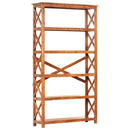 vidaXL tömör akácfa könyvszekrény mézszínű felülettel 100x30x180 cm