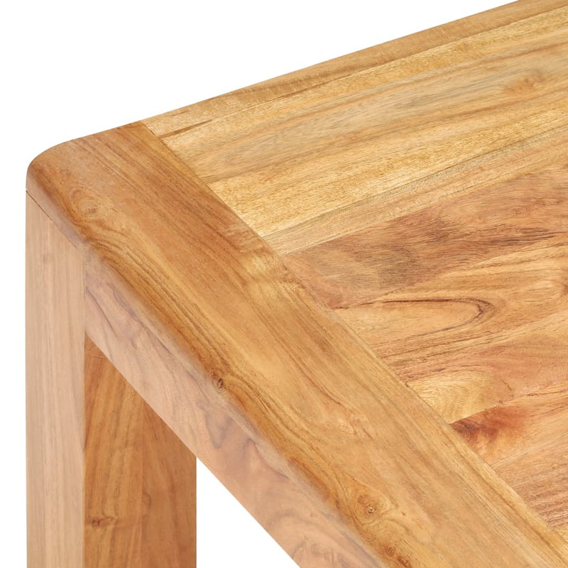 vidaXL tömör akácfa dohányzóasztal mézszínű felülettel 110x60x35 cm