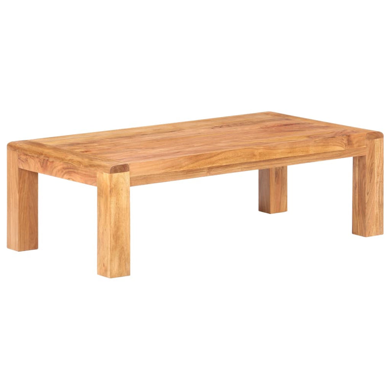 vidaXL tömör akácfa dohányzóasztal mézszínű felülettel 110x60x35 cm
