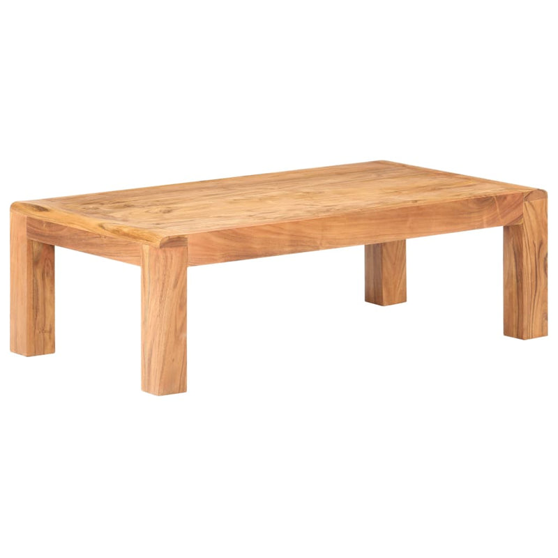 vidaXL tömör akácfa dohányzóasztal mézszínű felülettel 110x60x35 cm