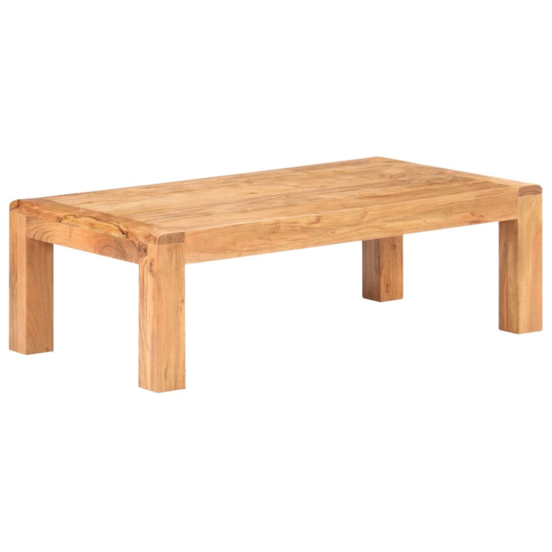 vidaXL tömör akácfa dohányzóasztal mézszínű felülettel 110x60x35 cm