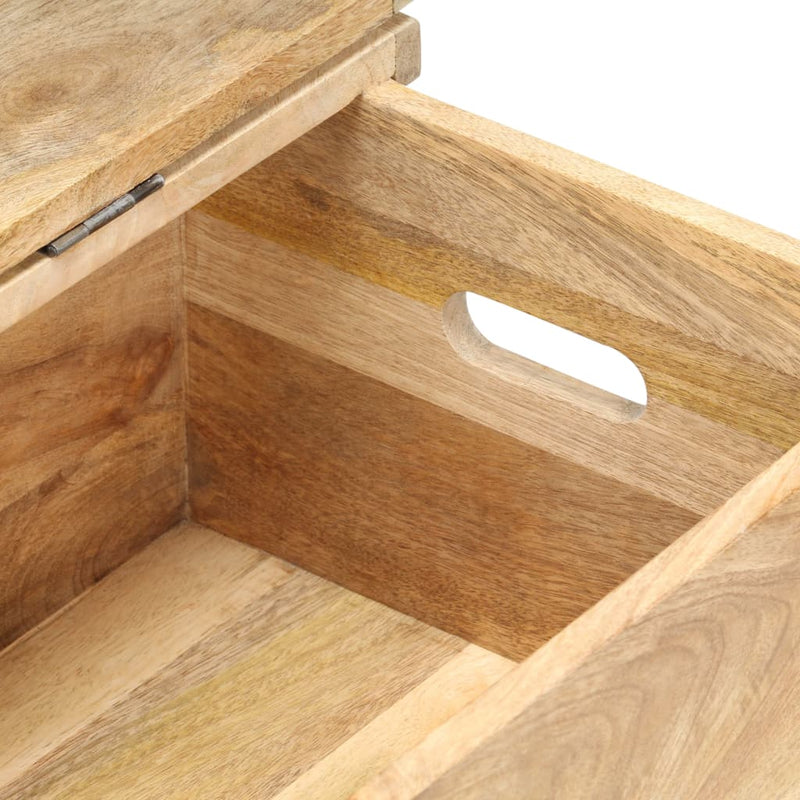 vidaXL tömör mangófa láda 90 x 40 x 45 cm