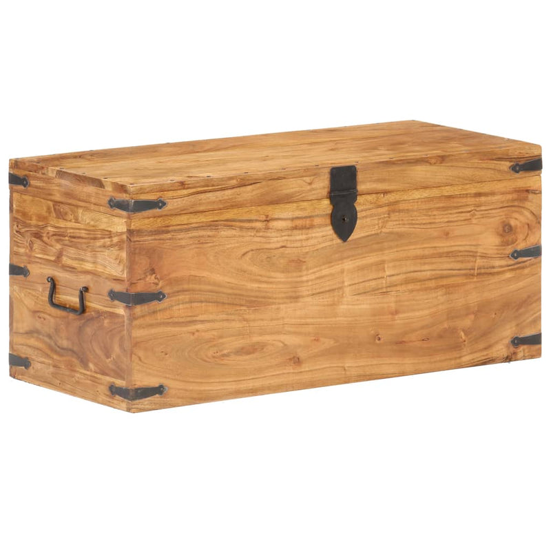 vidaXL tömör akácfa láda 90 x 40 x 40 cm