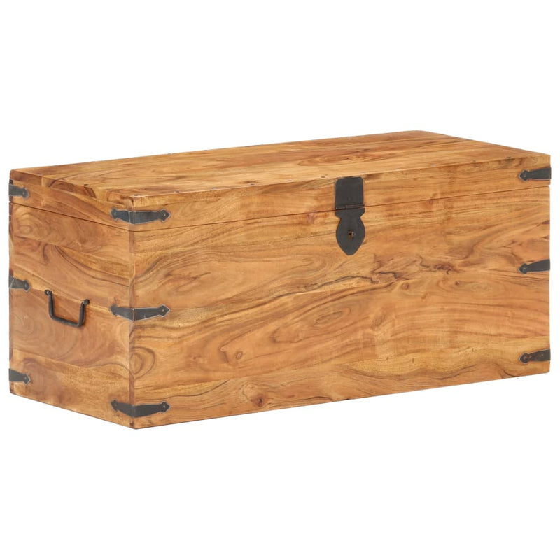 vidaXL tömör akácfa láda 90 x 40 x 40 cm
