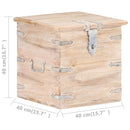 vidaXL tömör akácfa láda 40 x 40 x 40 cm