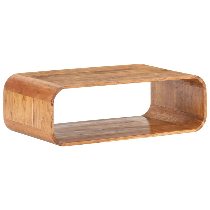 vidaXL tömör akácfa dohányzóasztal 90 x 50 x 30 cm