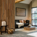 WallArt nyeregbarna természetes tölgyfa hatású lap