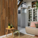 WallArt nyeregbarna természetes tölgyfa hatású lap