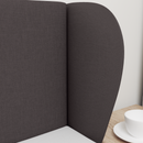vidaXL Fejtámla Fül Barna 40 x 23 x 6 cm szövet