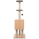 vidaXL macskabútor szizál kaparófákkal 123 cm