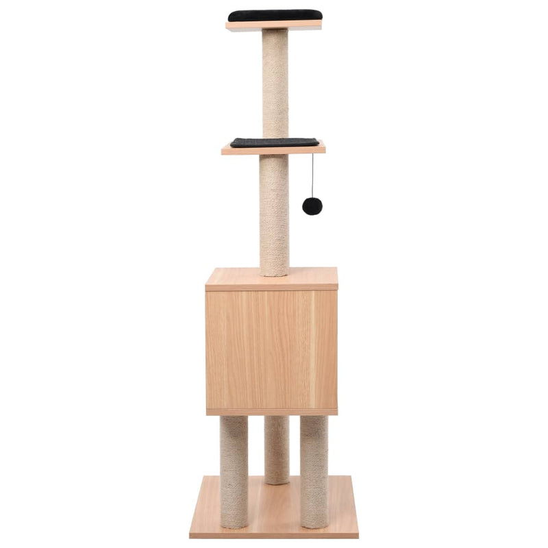 vidaXL macskabútor szizál kaparófákkal 123 cm