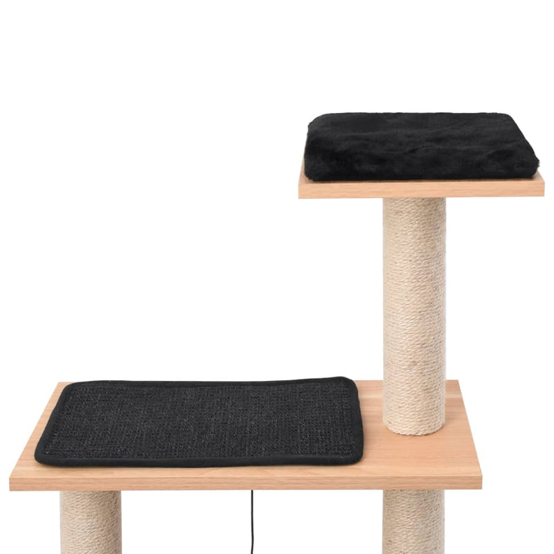 vidaXL macskabútor szizál kaparófákkal 123 cm