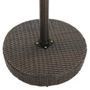 vidaXL barna polyrattan kerti asztal 60,5 x 106 cm