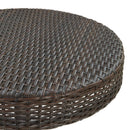 vidaXL barna polyrattan kerti asztal 60,5 x 106 cm