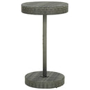 vidaXL szürke polyrattan kerti asztal 60,5 x 106 cm