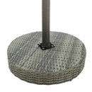 vidaXL szürke polyrattan kerti asztal 60,5 x 106 cm