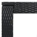 vidaXL fekete polyrattan kerti bárasztal 60,5 x 60,5 x 110,5 cm