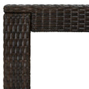 vidaXL barna polyrattan kerti bárasztal 100 x 60,5 x 110,5 cm