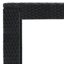 vidaXL fekete polyrattan kerti bárasztal 100 x 60,5 x 110,5 cm