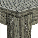 vidaXL szürke polyrattan kerti bárasztal 100 x 60,5 x 110,5 cm