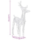 vidaXL akril rénszarvasok és szán karácsonyi dísz 160 LED-del 130 cm