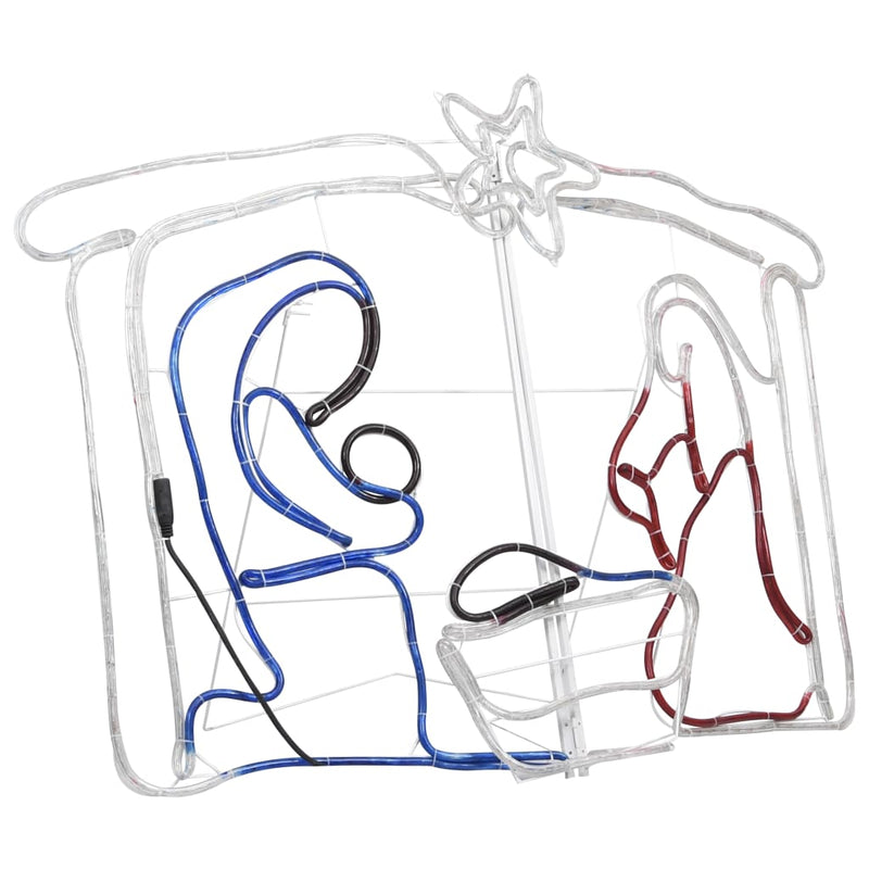 vidaXL Betlehem karácsonyi dekoráció 240 LED-del 116 x 41 x 87 cm